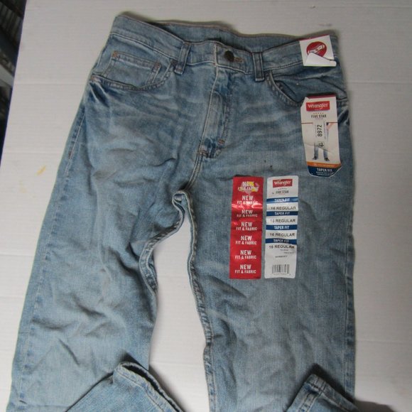 Wrangler jeans boys 16 regular NWT - Picture 1 of 5